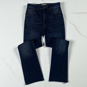Madewell Skinny Flare Jeans Size 27 Waist Raw Frayed Hems Lasalle Sky High Rise